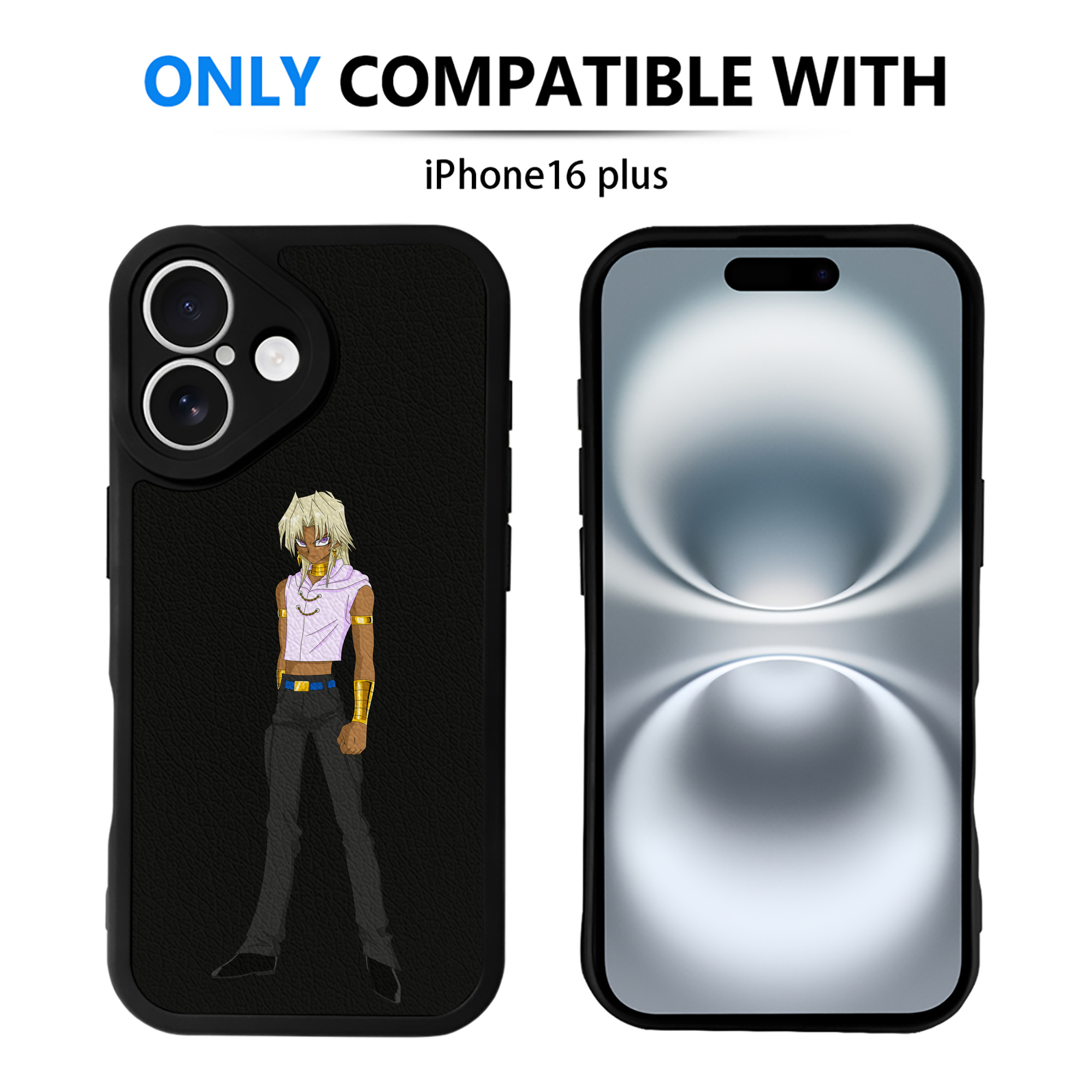 遊☆戯☆王 Yu-Gi-Oh! 【iPhone 16シリーズ対応】シリコンスマホケース（レザー調） 材質：シリコン